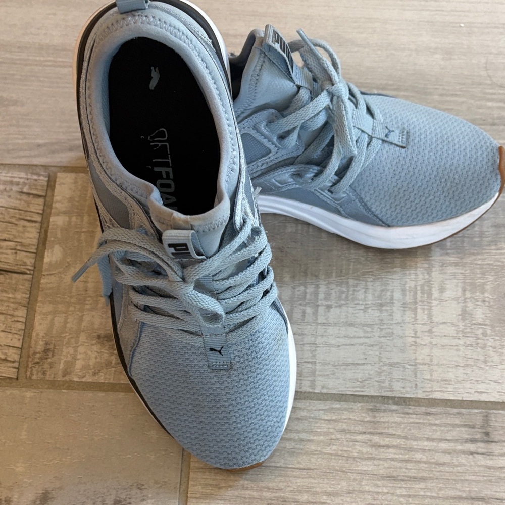 Puma Sky Blue Mesh Sneakers